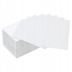 Wizytówki aluminiowe do sublimacji PATIKIL druk transferowy 10 szt. białe