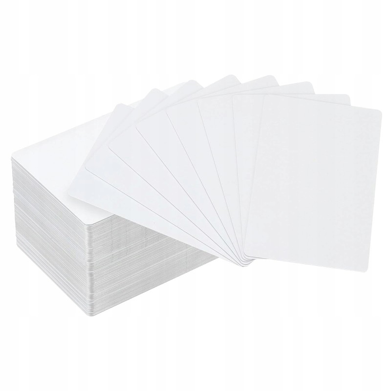 Wizytówki aluminiowe do sublimacji PATIKIL druk transferowy 10 szt. białe
