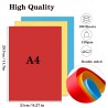 Outlet Papier kolorowy A4 120g brystol zestaw 20 kolorów 99 sztuk