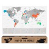 Outlet R3399 Envami Mapa świata zdrapka 68x43cm dekoracja po angielsku