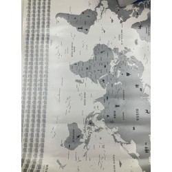 Outlet R3399 Envami Mapa świata zdrapka 68x43cm dekoracja po angielsku
