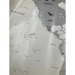 Outlet R3399 Envami Mapa świata zdrapka 68x43cm dekoracja po angielsku