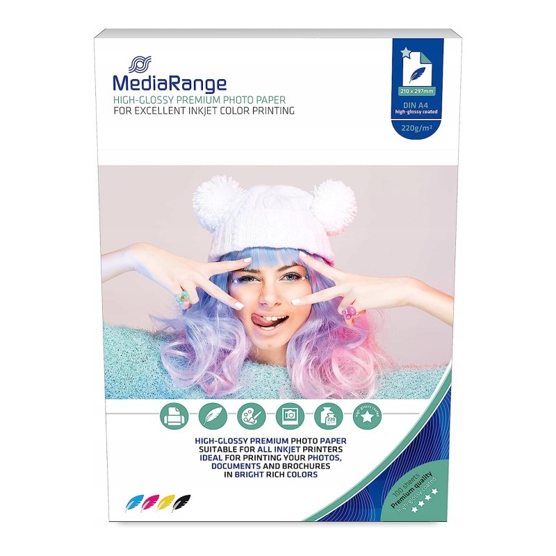 Outlet Papier fotograficzny MediaRange MRINK103 100 szt. 220 g/m²