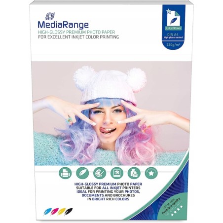 Outlet Papier fotograficzny MediaRange MRINK103 100 szt. 220 g/m²