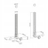 Outlet Aisens SPK01U-189 uniwersalna stalowa podpórka do soundbara 44x437