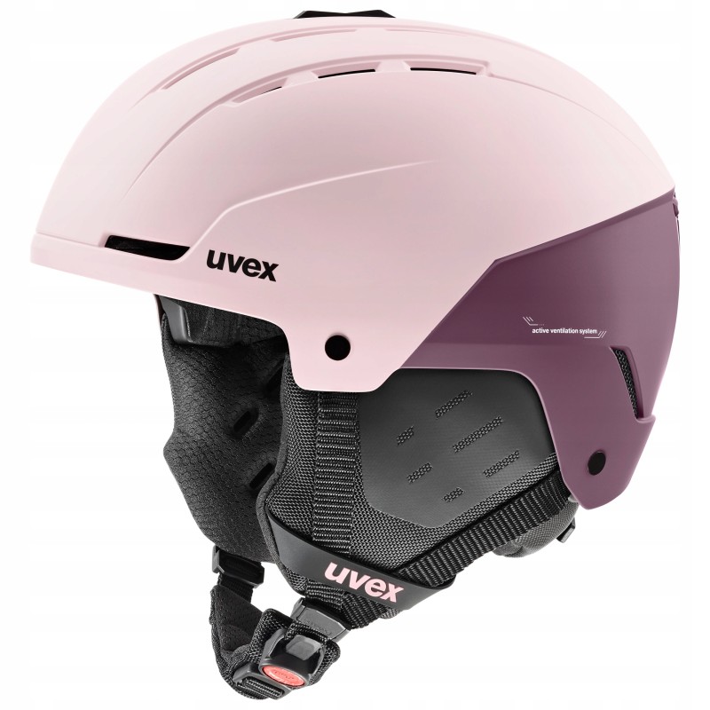 Kask narciarski Uvex Stance - powder/plum matt 51-55 cm