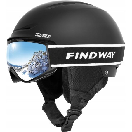 Outlet Kask narciarski Findway Profesjonalny formowany r. L 58.5 - 61.5 cm