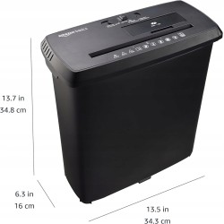 Outlet Niszczarka Amazon Basics S120-D 8 na Arkusze A4 płyty CD Karty