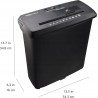 Outlet Niszczarka Amazon Basics S120-D 8 na Arkusze A4 płyty CD Karty