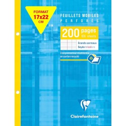 Outlet Clairefontaine Arkusze do Segregatora 200 Kartek 100 Arkuszy Format