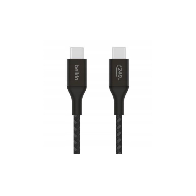Outlet Kabel Belkin USB typ C - USB typ C 240W 1 m oplot nylonowy czarny