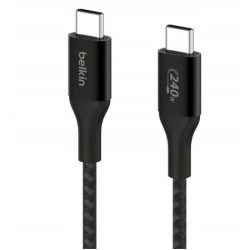Outlet Kabel Belkin USB typ C - USB typ C 240W 1 m oplot nylonowy czarny