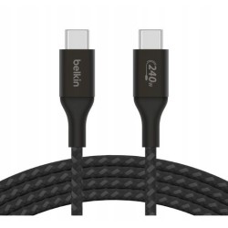 Outlet Kabel Belkin USB typ C - USB typ C 240W 1 m oplot nylonowy czarny