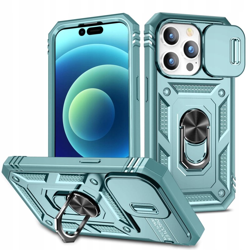 Outlet Etui do iPhone 14 Pro Max 6,7" zielone, odporne na upadki, ochrona