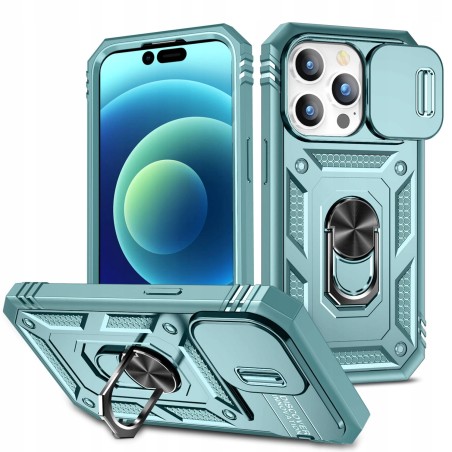 Outlet Etui do iPhone 14 Pro Max 6,7" zielone, odporne na upadki, ochrona