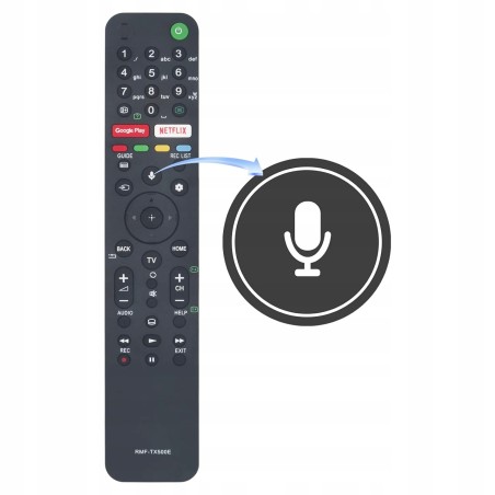 Pilot Sony RMF-TX500E do modeli Bravia KD-55XH90 65XH95 55AG9 75XH92