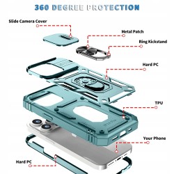 Outlet Etui do iPhone 14 Pro Max 6,7" zielone, odporne na upadki, ochrona