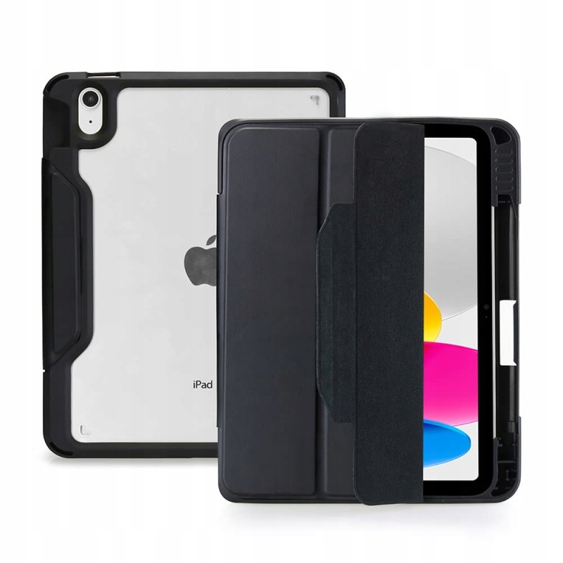 Outlet DEQSTER Rugged Max Etui do iPad 10,9" 10gen czarne z przezroczystym