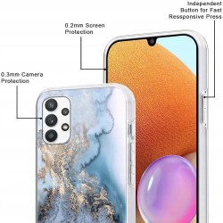Outlet Zestaw 3 etui Xylota do Samsung Galaxy A25 5G 6,5" marmur