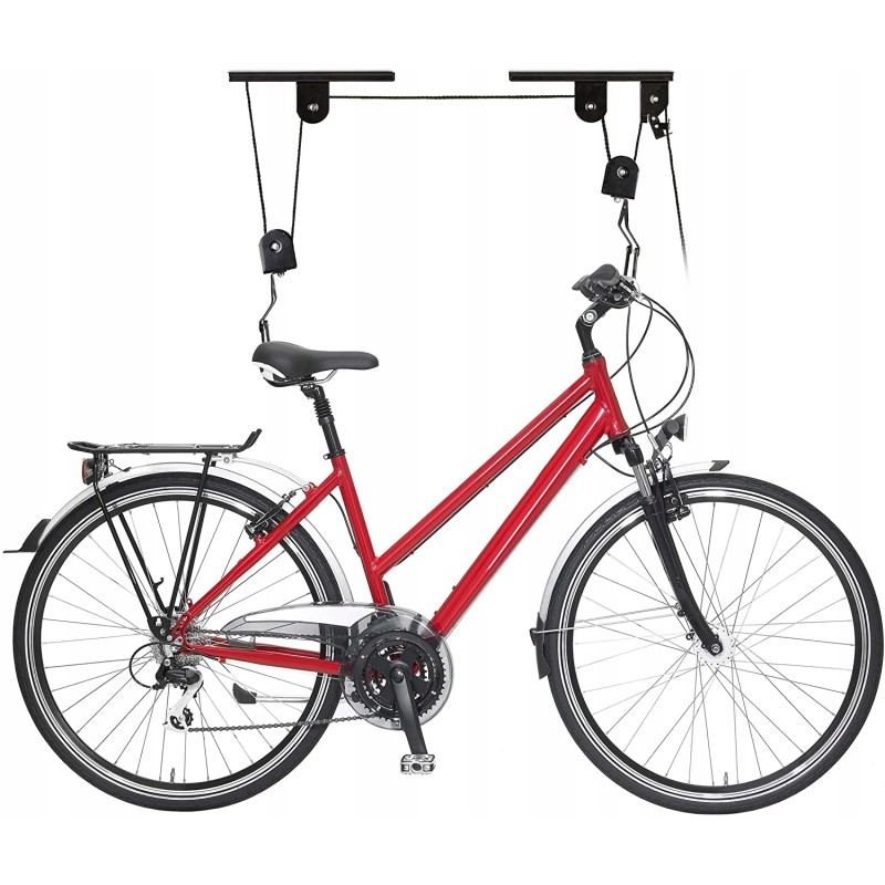 Outlet Relaxdays zawieszenie rowerowe do 20 kg uchwyt z linką do garażu
