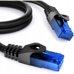 Outlet KABELDIREKT KABEL SIECIOWY 20 METRÓW CAT6/RJ45 czarny