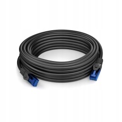 Outlet KABELDIREKT KABEL SIECIOWY 20 METRÓW CAT6/RJ45 czarny