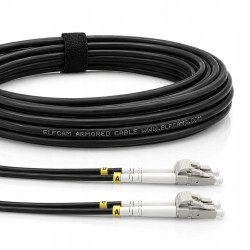 Outlet Kabel światłowodowy Elfcam OM3 LC-LC 20 m pancerny duplex