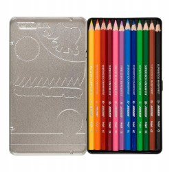 Outlet JOLLY 12 kredek Superstick Classic 3,8 mm w metalowym etui 3D