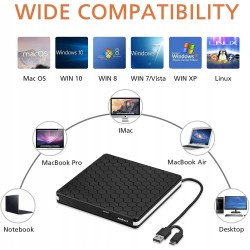 Outlet NAGRYWARKA DVD ZEWNĘTRZNA Amicool BT686 Napęd Zewnętrzny USB 3.0 CD