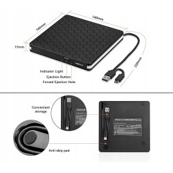 Outlet NAGRYWARKA DVD ZEWNĘTRZNA Amicool BT686 Napęd Zewnętrzny USB 3.0 CD