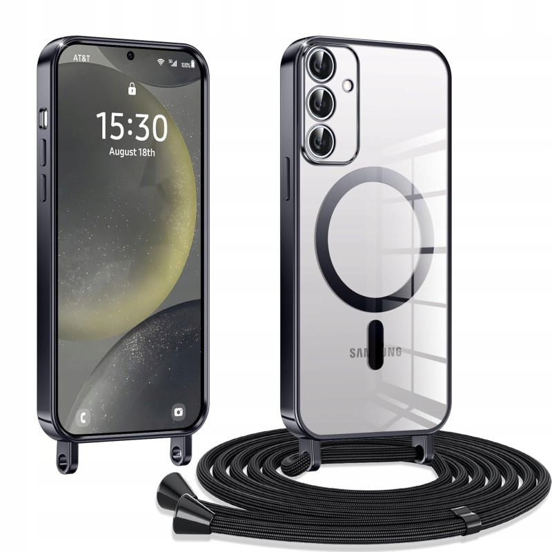 Outlet Kokio etui Galaxy S24 5G przezroczyste z paskiem lekkie elastyczne