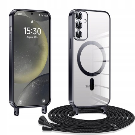 Outlet Kokio etui Galaxy S24 5G przezroczyste z paskiem lekkie elastyczne