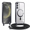 Outlet Kokio etui Galaxy S24 5G przezroczyste z paskiem lekkie elastyczne