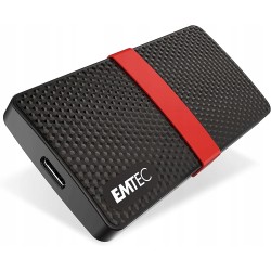 Outlet Dysk zewnętrzny SSD Emtec X200 512GB ECSSD512GX200 czarno-czerwony
