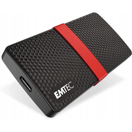 Outlet Dysk zewnętrzny SSD Emtec X200 512GB ECSSD512GX200 czarno-czerwony