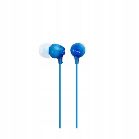 USZKODZONY SŁUCHAWKI PRZEWODOWE DOUSZNE SONY MDR-EX15AP Z MIKROFONEM 3,5mm