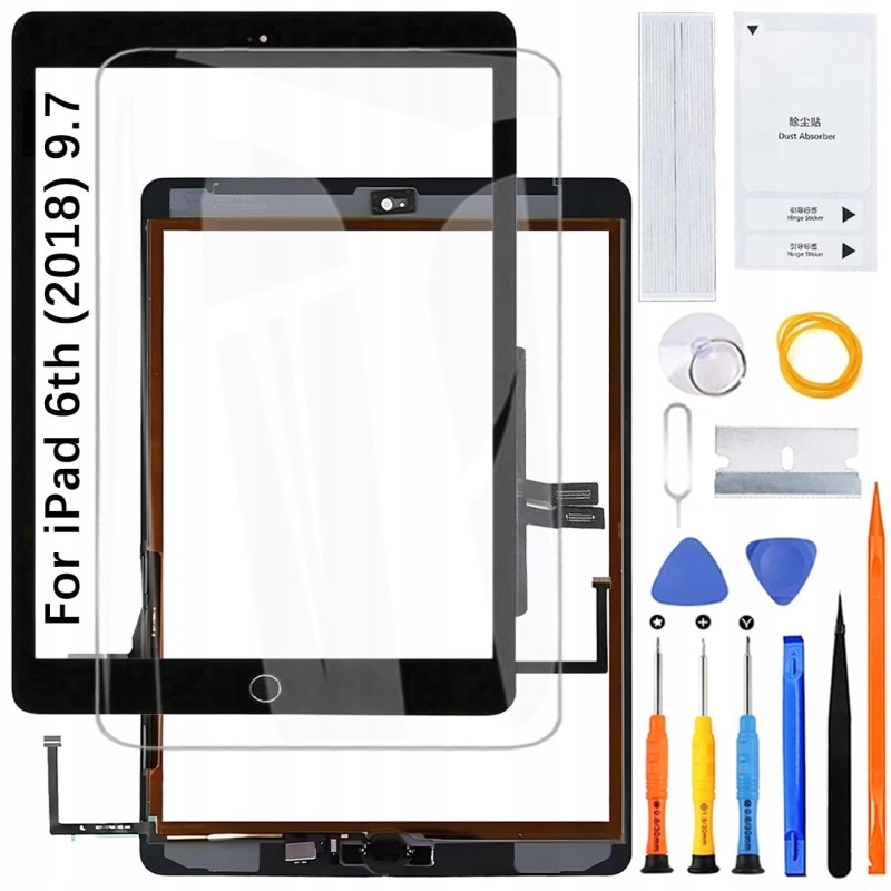 Outlet Ekran dotykowy iPad 6 2018 9.7 A1893 A1954 z przyciskiem Home czarny