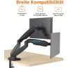 Outlet Amazon Basics Uchwyt biurkowy na dwa monitory VESA75X75/100X100mm