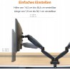 Outlet Amazon Basics Uchwyt biurkowy na dwa monitory VESA75X75/100X100mm