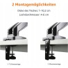 Outlet Amazon Basics Uchwyt biurkowy na dwa monitory VESA75X75/100X100mm
