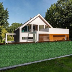 Outlet Sztuczny żywopłot bukszpan 25,4x25,4cm, 12 szt. na balkon 3m