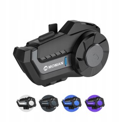 Outlet Moman H2S interkom motocyklowy Bluetooth FM IPX6 z zasięgiem 1000 m