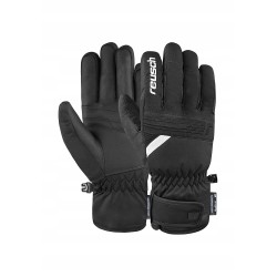 Outlet Rękawice narciarskie Reusch Baldo R-TEX XT wodoodporne czarno-białe
