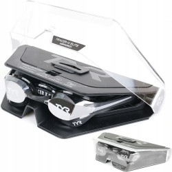 Outlet Zetsaw do pływania Czepek TYR Tracer-X Elite Mirrored Czarny/Srebny