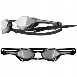 Outlet Zetsaw do pływania Czepek TYR Tracer-X Elite Mirrored Czarny/Srebny
