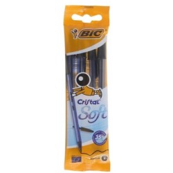 BIC 918526 długopis Czarny Średni 4 szt.