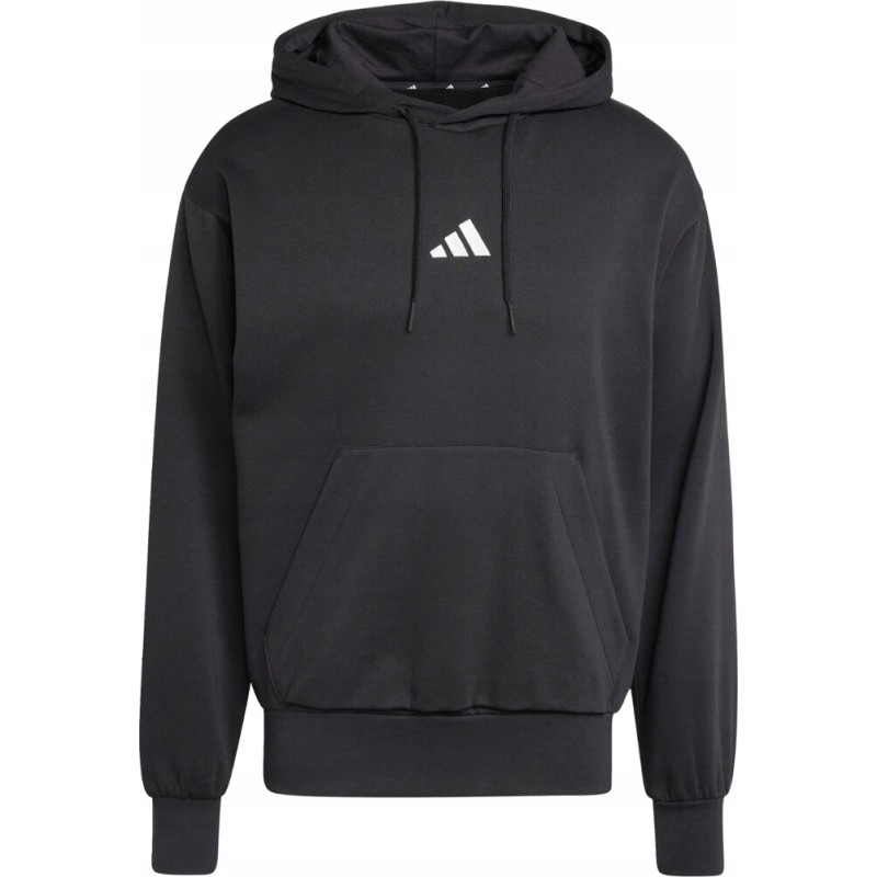 BLUZA MĘSKA ADIDAS ESSENTIALS FEELCOZY FLEECE HOODIE CZARNA JE3807 rozmiar
