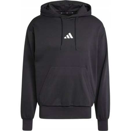 BLUZA MĘSKA ADIDAS ESSENTIALS FEELCOZY FLEECE HOODIE CZARNA JE3807 rozmiar