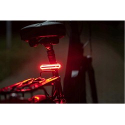 Outlet Oświetlenie rowerowe Fischer 50089 z akumulatorem litowo-polimerowym