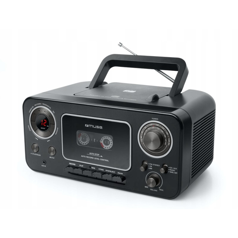Outlet Odtwarzacz CD Muse M-182 RDC z radiem FM i kasetami przenośne